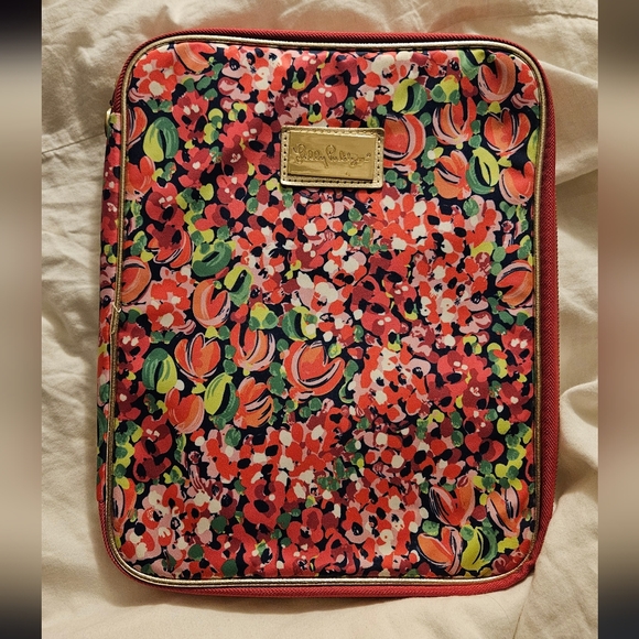 Lilly Pulitzer Colorful Floral Laptop or Ipad Sleeve - Picture 1 of 3